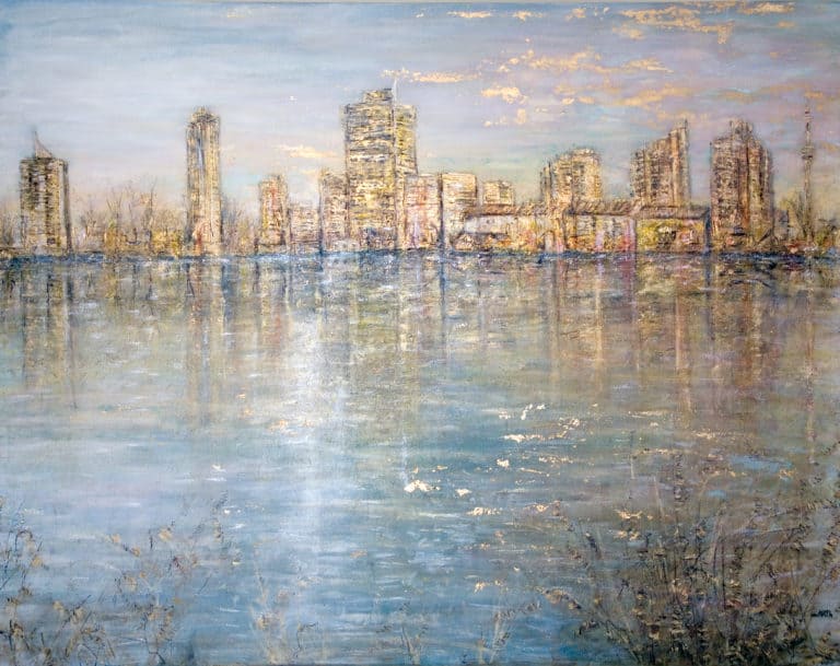 150 x 120, "Goldene Donaucity"