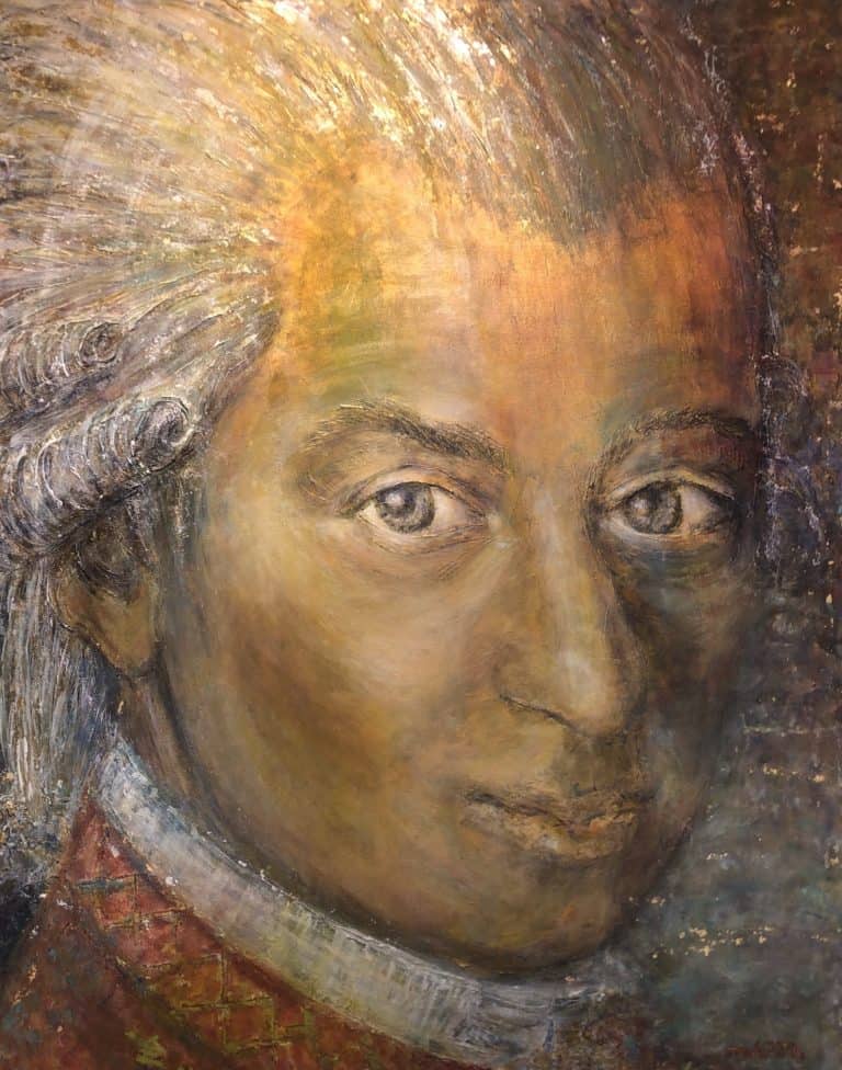 150 x 120, "Goldener Mozart"